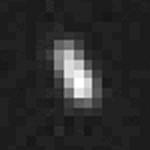 GIF of the blurry Ultima Thule object rotating.