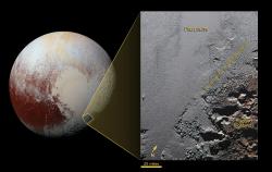 The Jagged Shores of Pluto's Highlands (Annotated)