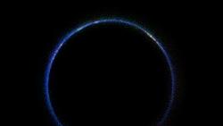 Pluto's Blue Atmosphere in the Infrared