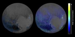 Pluto’s Widespread Water Ice