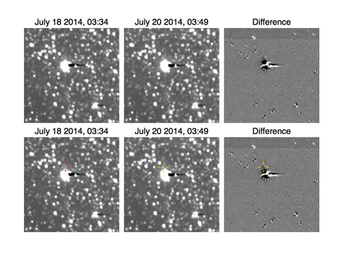 first detection of Plutoâ€™s small satellite Hydra