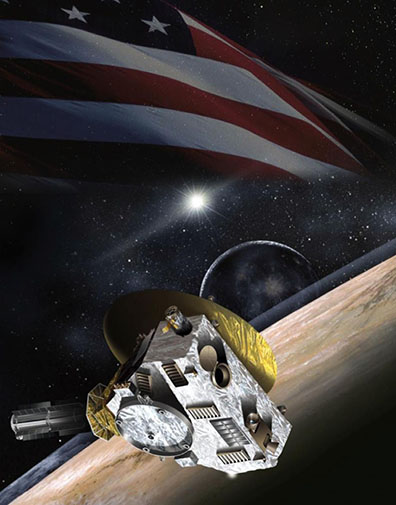 Artist rendering of New Horizons Spacecraft