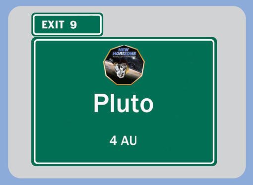 Pluto 4 AU sign