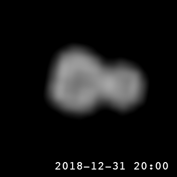 Rotation Animation of Ultima Thule (resized, with annotation)