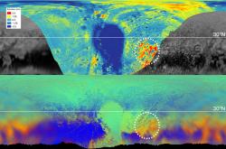 Pluto Topography and Composition Map